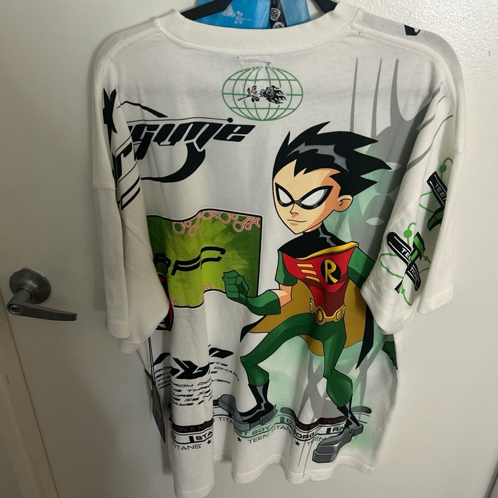 Civil regime Teen Titans Robin Graphic Tee - White & Green